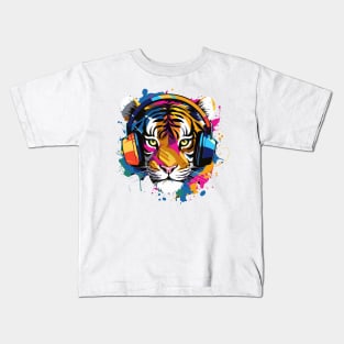 Colorful Tiger Kids T-Shirt